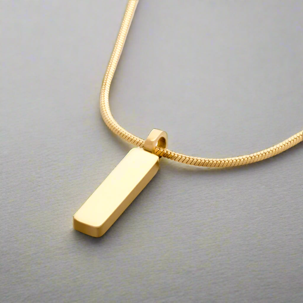 Rostfritt 18K Guldplätering gold och silver Halsband för Män – Enkel och Modig Cuban Chain