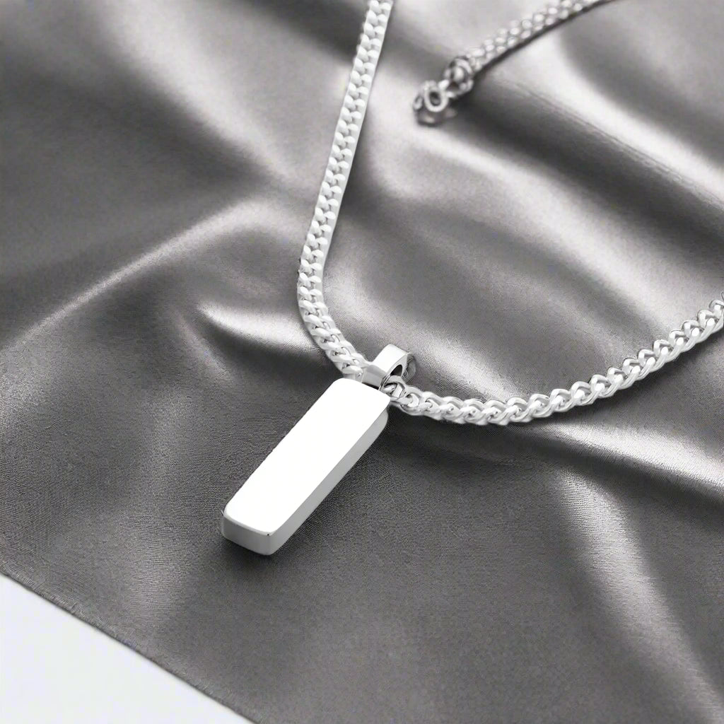 Rostfritt 18K Guldplätering gold och silver Halsband för Män – Enkel och Modig Cuban Chain