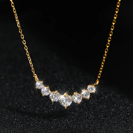 Luxe Diamant Halsband 18k Guldpläterad Kedja