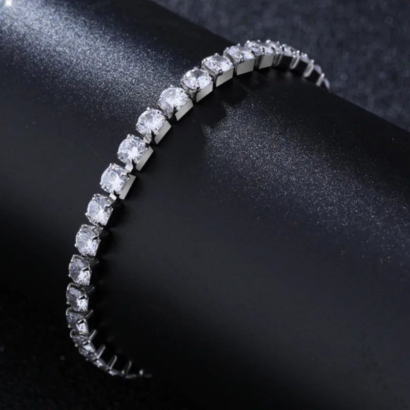 Luxury Armband Delikat Lab-Diamant med - Guld och Silver