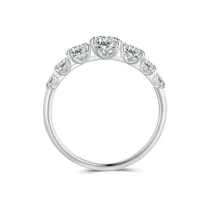 VVS1 EX Moissanite Ring – Delikat Diamant, 925 Sterling Silver för Kvinnor