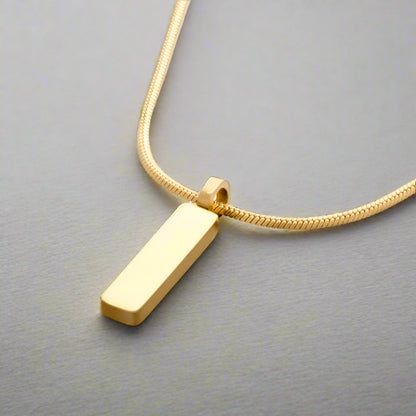 Rostfritt 18K Guldplätering gold och silver Halsband för Män – Enkel och Modig Cuban Chain