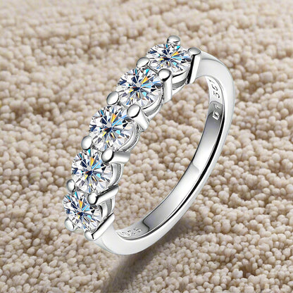 Bröllopsring för Kvinnor – 1.5CT Diamantmatchande Sten, S925 Sterling Silver