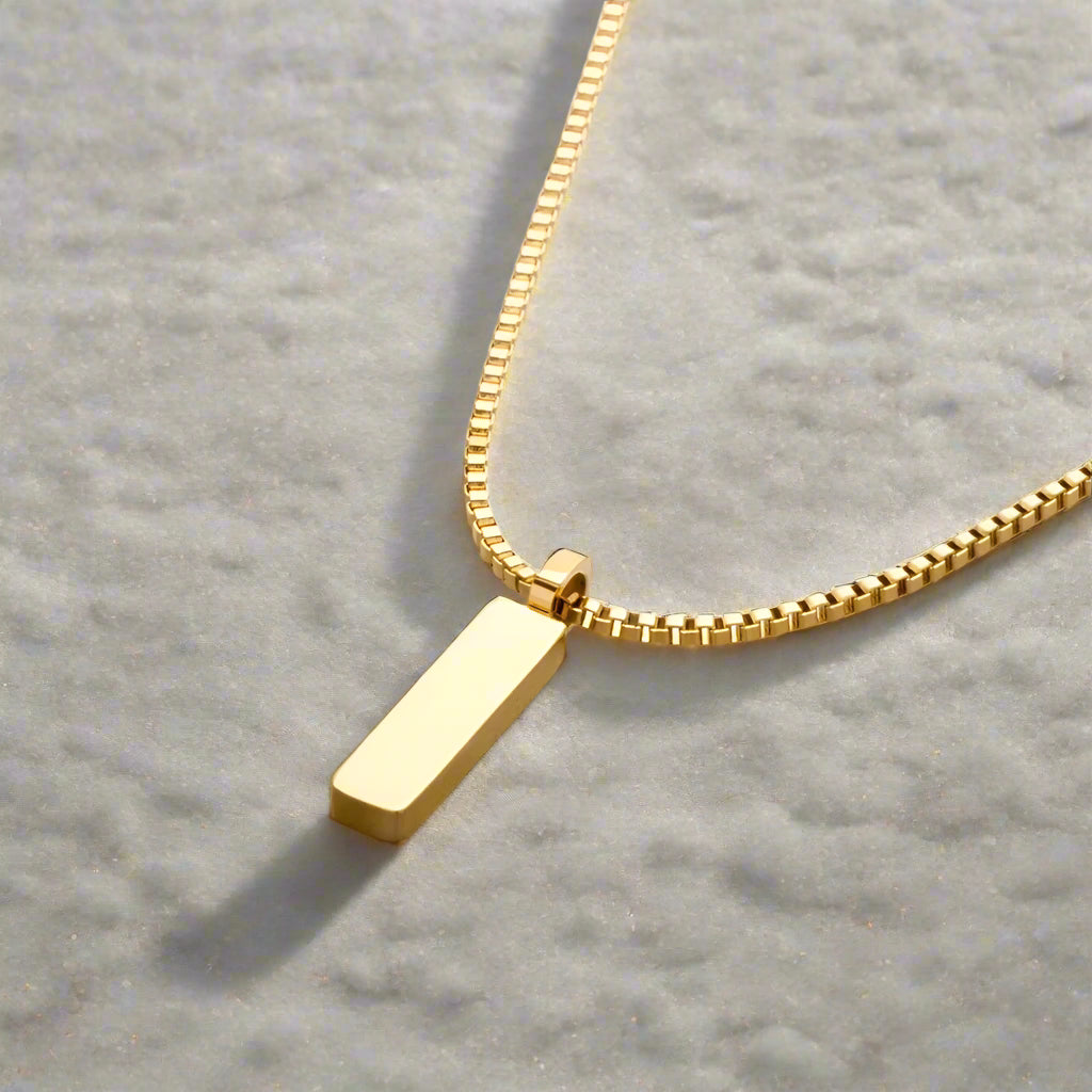 Rostfritt 18K Guldplätering gold och silver Halsband för Män – Enkel och Modig Cuban Chain