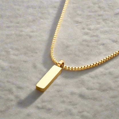 Rostfritt 18K Guldplätering gold och silver Halsband för Män – Enkel och Modig Cuban Chain