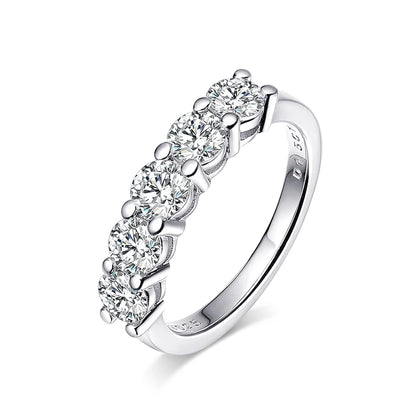 Bröllopsring för Kvinnor – 1.5CT Diamantmatchande Sten, S925 Sterling Silver