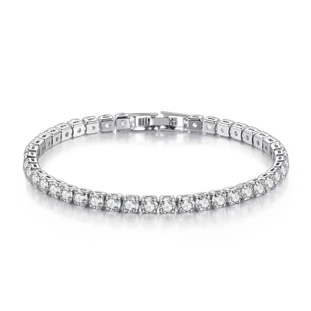 Diamond Luxury Armband—Funklande Diamanter i 925 Sterling Silver