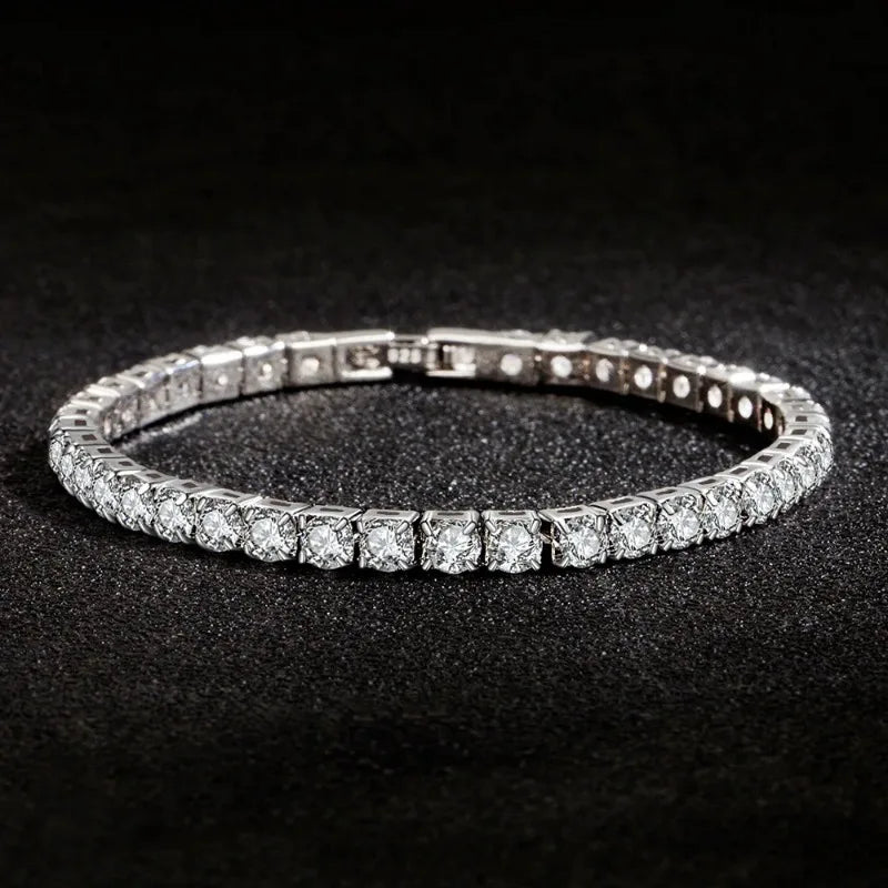 Luxury Armband Delikat Lab-Diamant med - Guld och Silver
