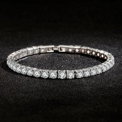 Luxury Armband Delikat Lab-Diamant med - Guld och Silver