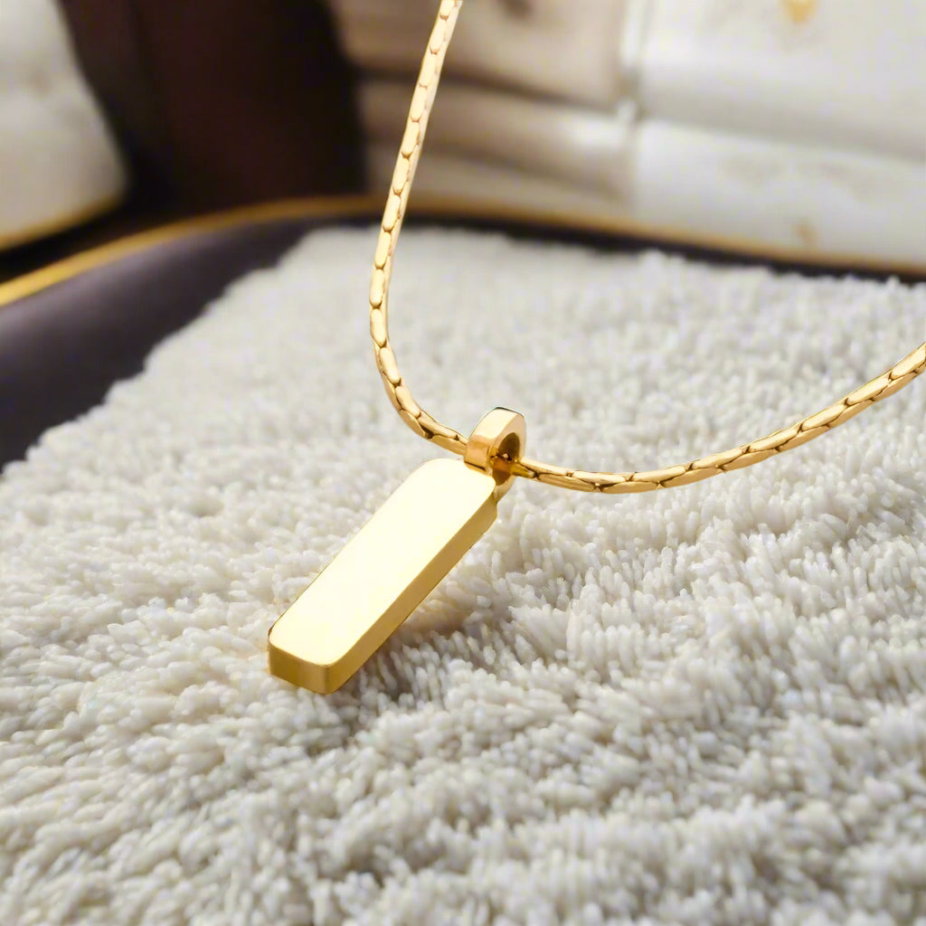 Rostfritt 18K Guldplätering gold och silver Halsband för Män – Enkel och Modig Cuban Chain