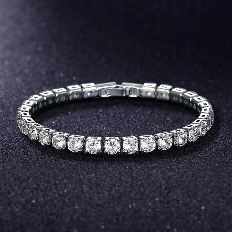 Luxury Armband Delikat Lab-Diamant med - Guld och Silver
