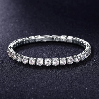 Luxury Armband Delikat Lab-Diamant med - Guld och Silver